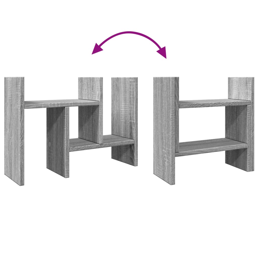 Schreibtisch-Organizer Grau Sonoma 34,5x15,5x35,5 Holzwerkstoff