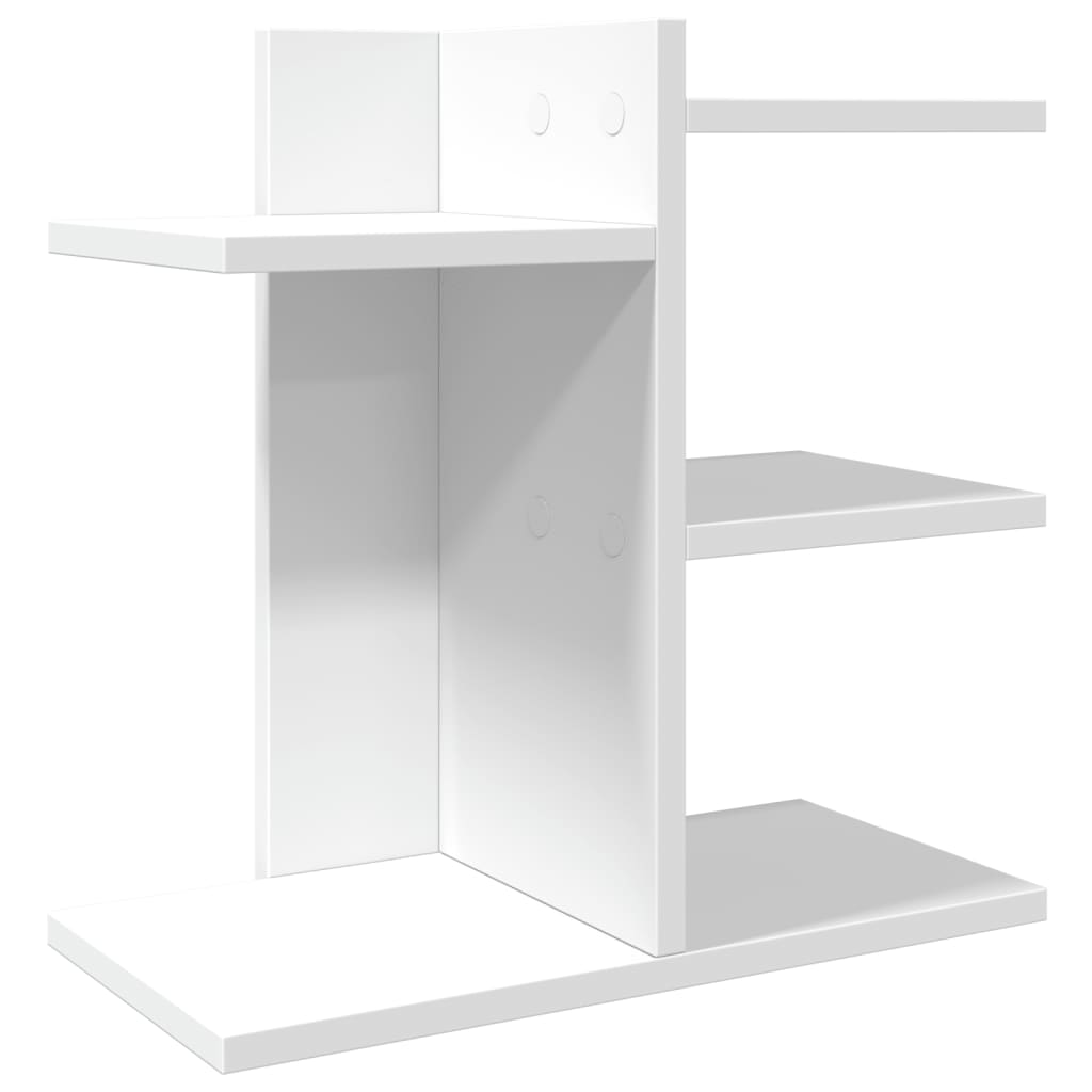 Organisateur de bureau blanc 42x21,5x42 cm en bois