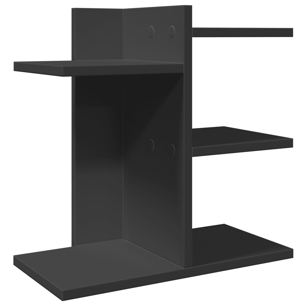 Organisateur de bureau noir 42x21,5x42 cm en bois