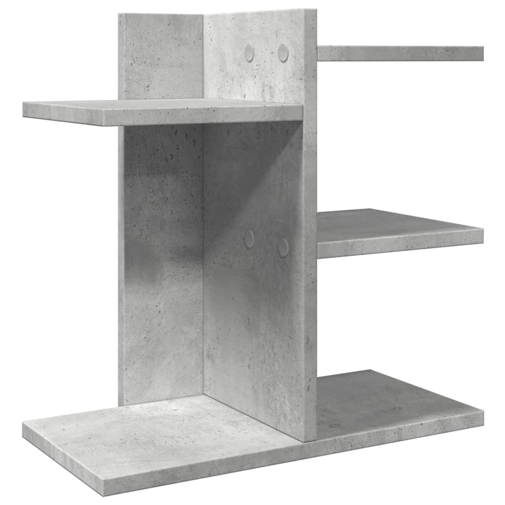 Schreibtisch-Organizer Betongrau 42x21,5x42 cm Holzwerkstoff