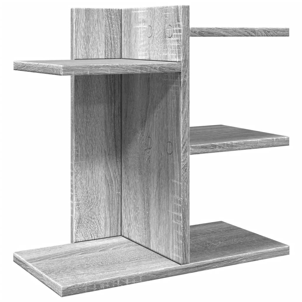 Organisateur de bureau gris Sonoma 42x21,5x42 cm en bois