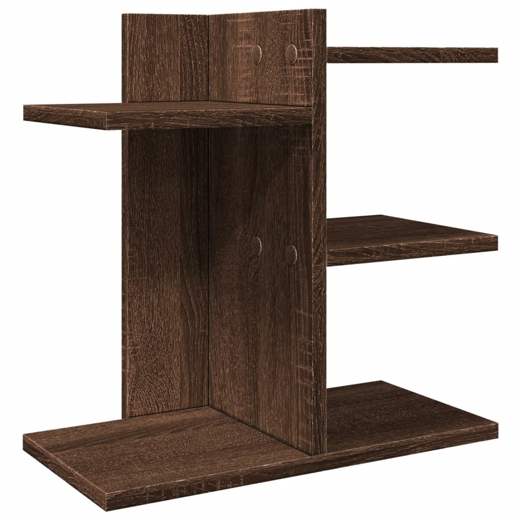 Organisateur de bureau aspect chêne 42x21,5x42 cm en bois