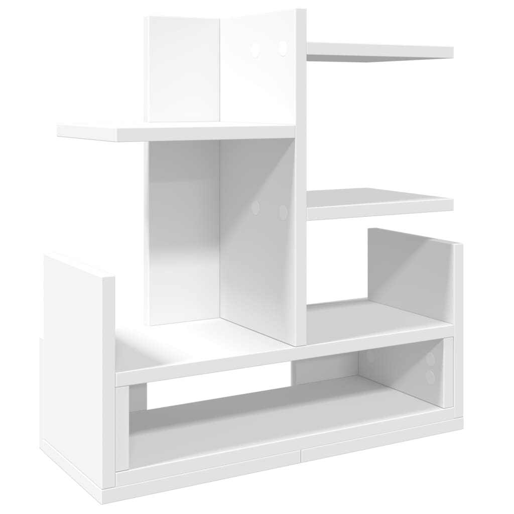 Organisateur de bureau blanc 49x20x52,5 cm en bois