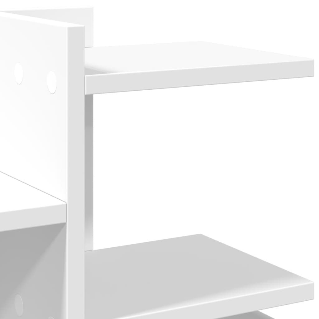 Organisateur de bureau blanc 49x20x52,5 cm en bois