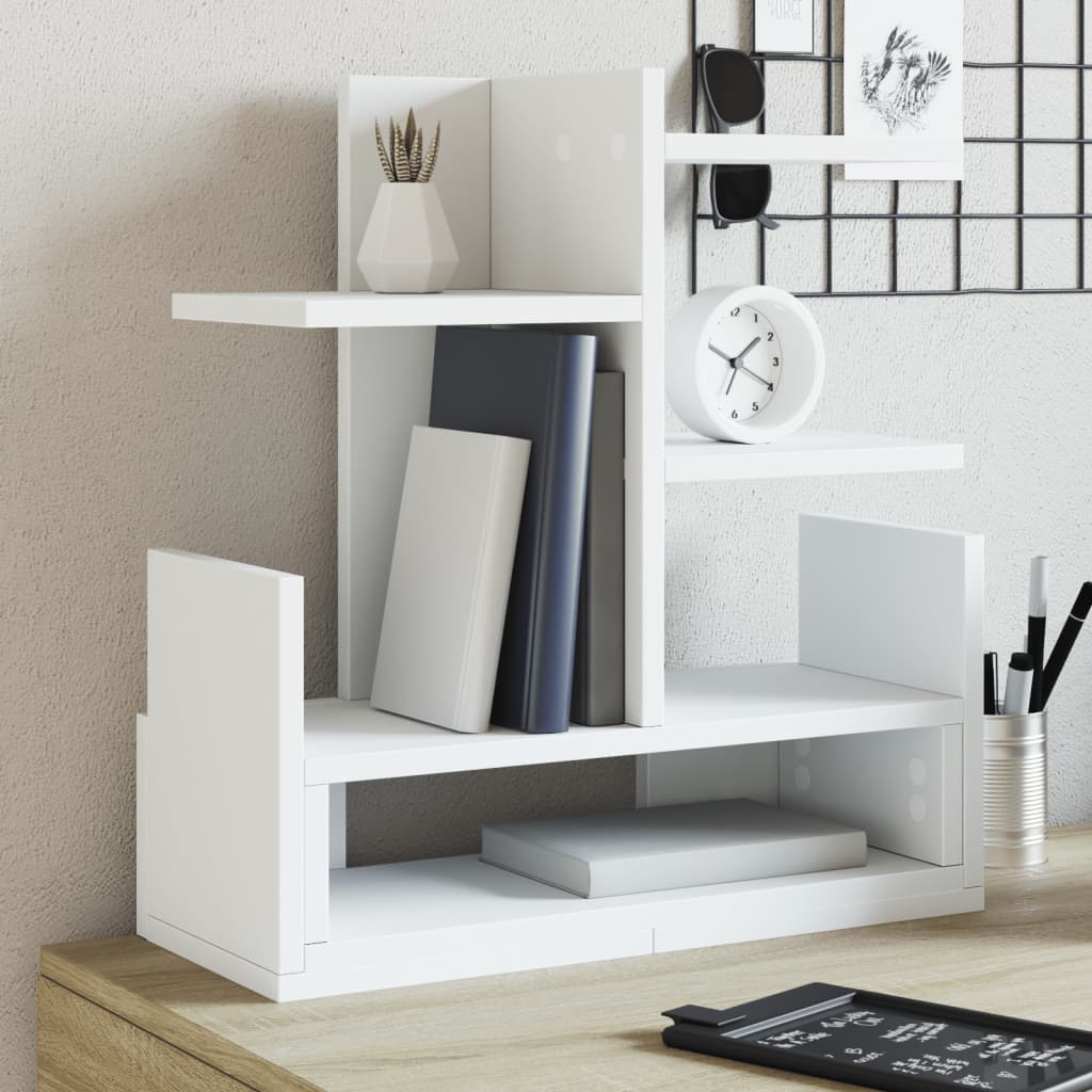 Organisateur de bureau blanc 49x20x52,5 cm en bois