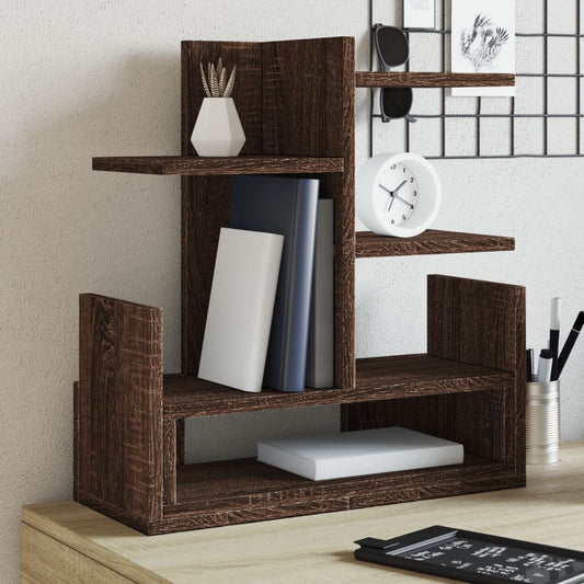 Organisateur de bureau aspect chêne 49x20x52,5 cm en bois