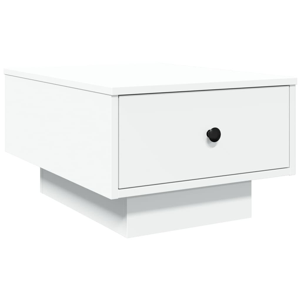 Table basse blanche 60x45x31 cm en bois