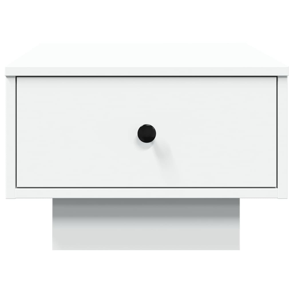 Table basse blanche 60x45x31 cm en bois