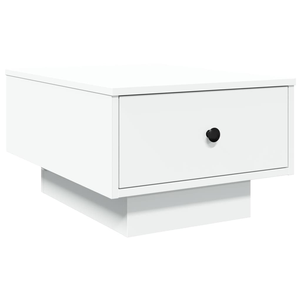 Table basse blanche 60x45x31 cm en bois