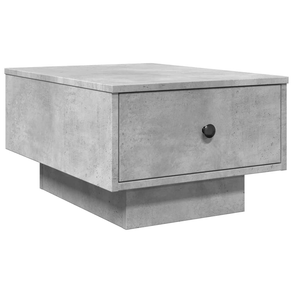 Table basse gris béton 60x45x31 cm en bois