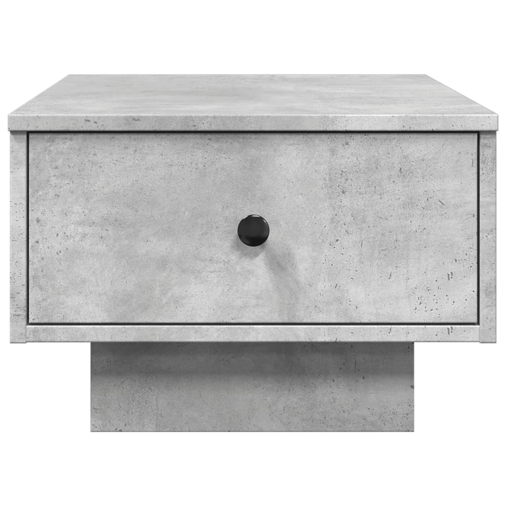 Table basse gris béton 60x45x31 cm en bois