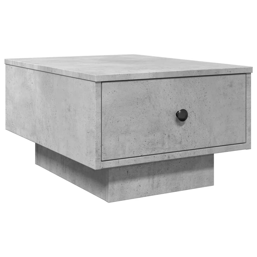 Table basse gris béton 60x45x31 cm en bois