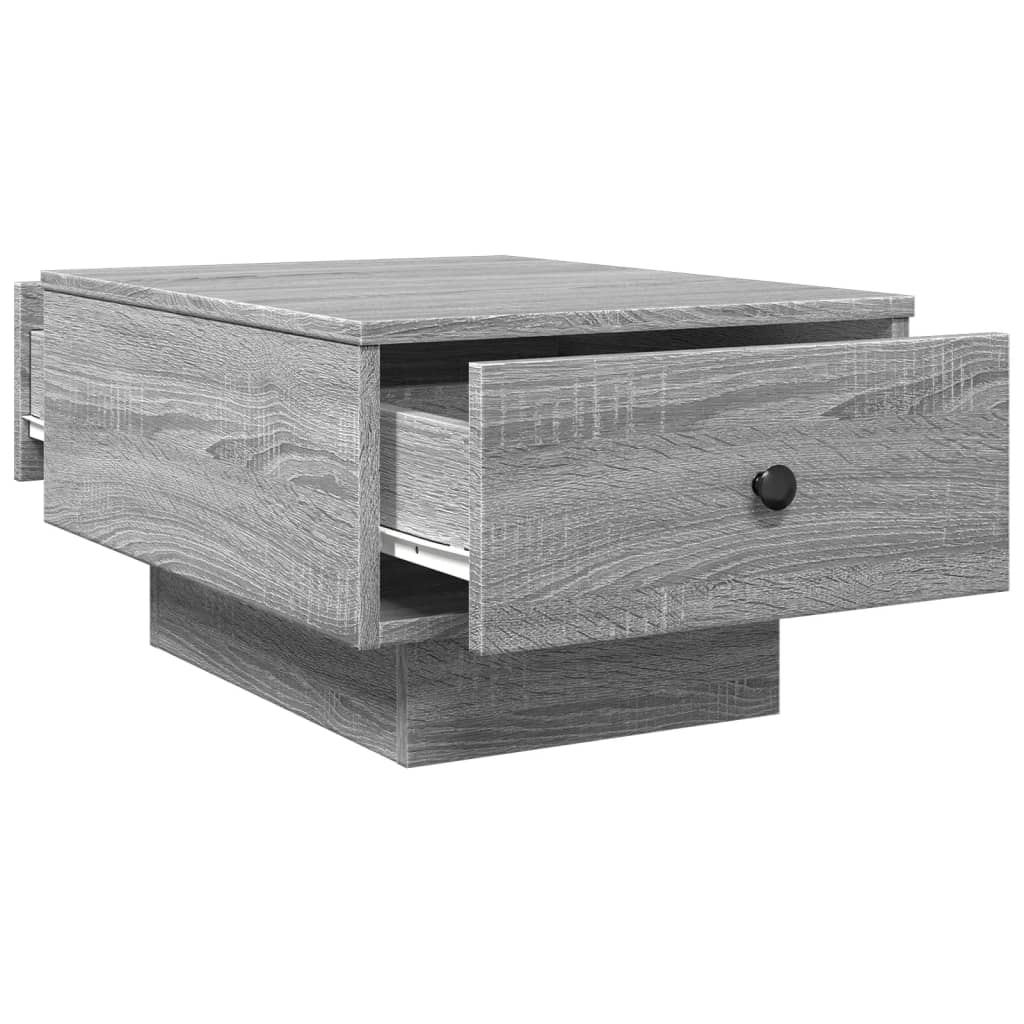 Table basse Sonoma grise 60x45x31 cm en bois