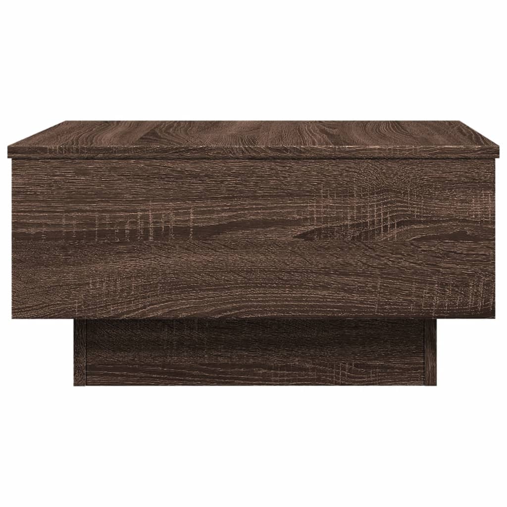 Table basse aspect chêne brun 60x45x31 cm en bois