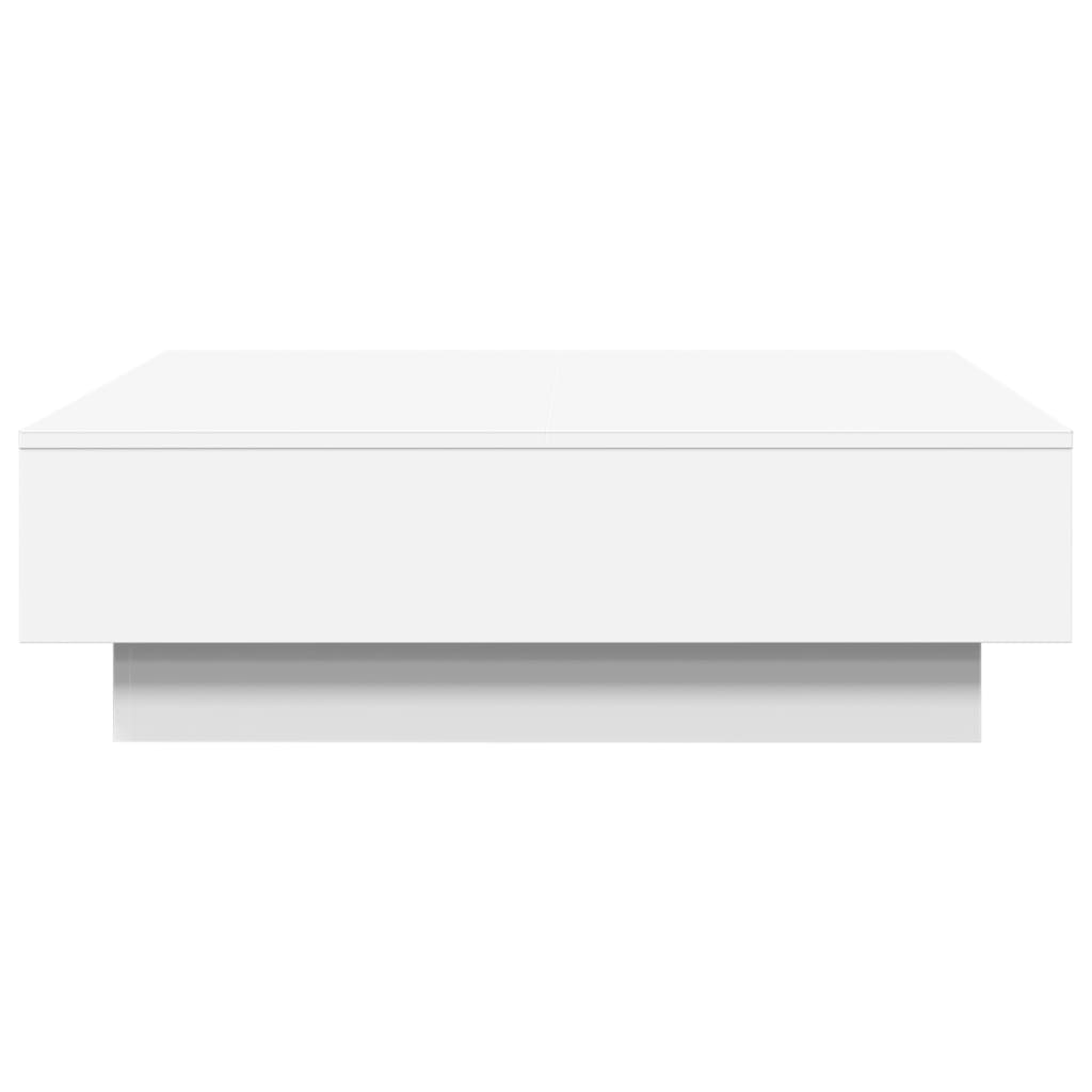 Coffee Table White 90x90x28 cm Wood Material