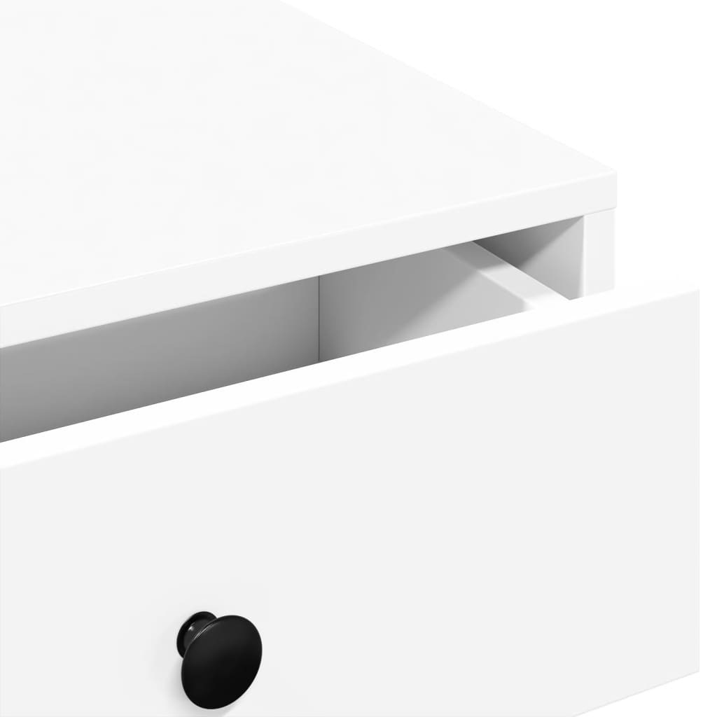 Coffee Table White 90x90x28 cm Wood Material