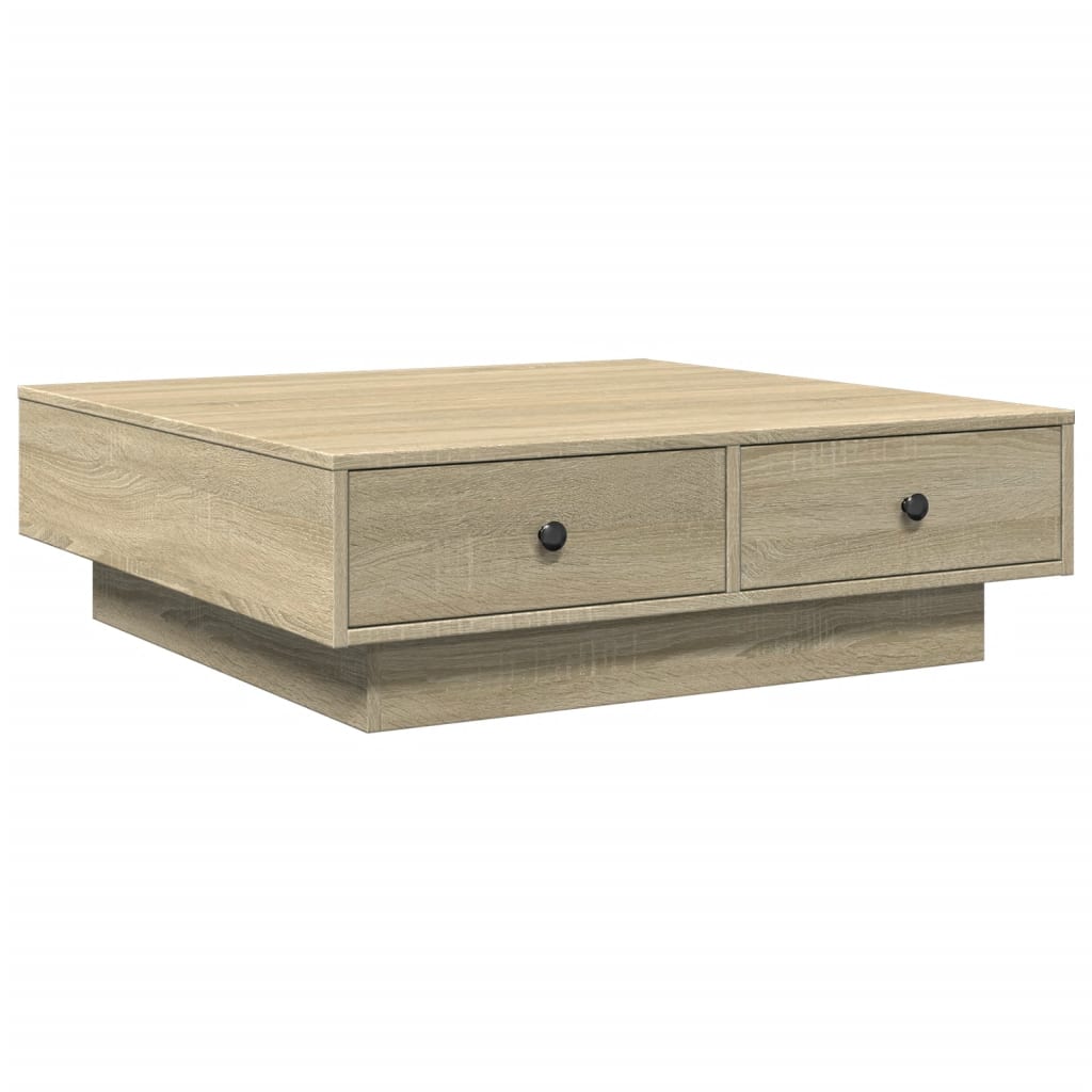 Coffee table Sonoma oak 90x90x28 cm wood material
