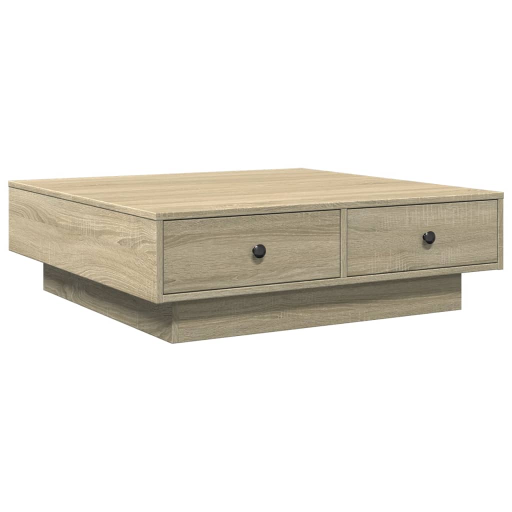 Coffee table Sonoma oak 90x90x28 cm wood material