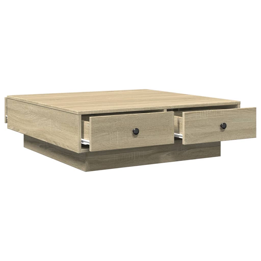 Coffee table Sonoma oak 90x90x28 cm wood material