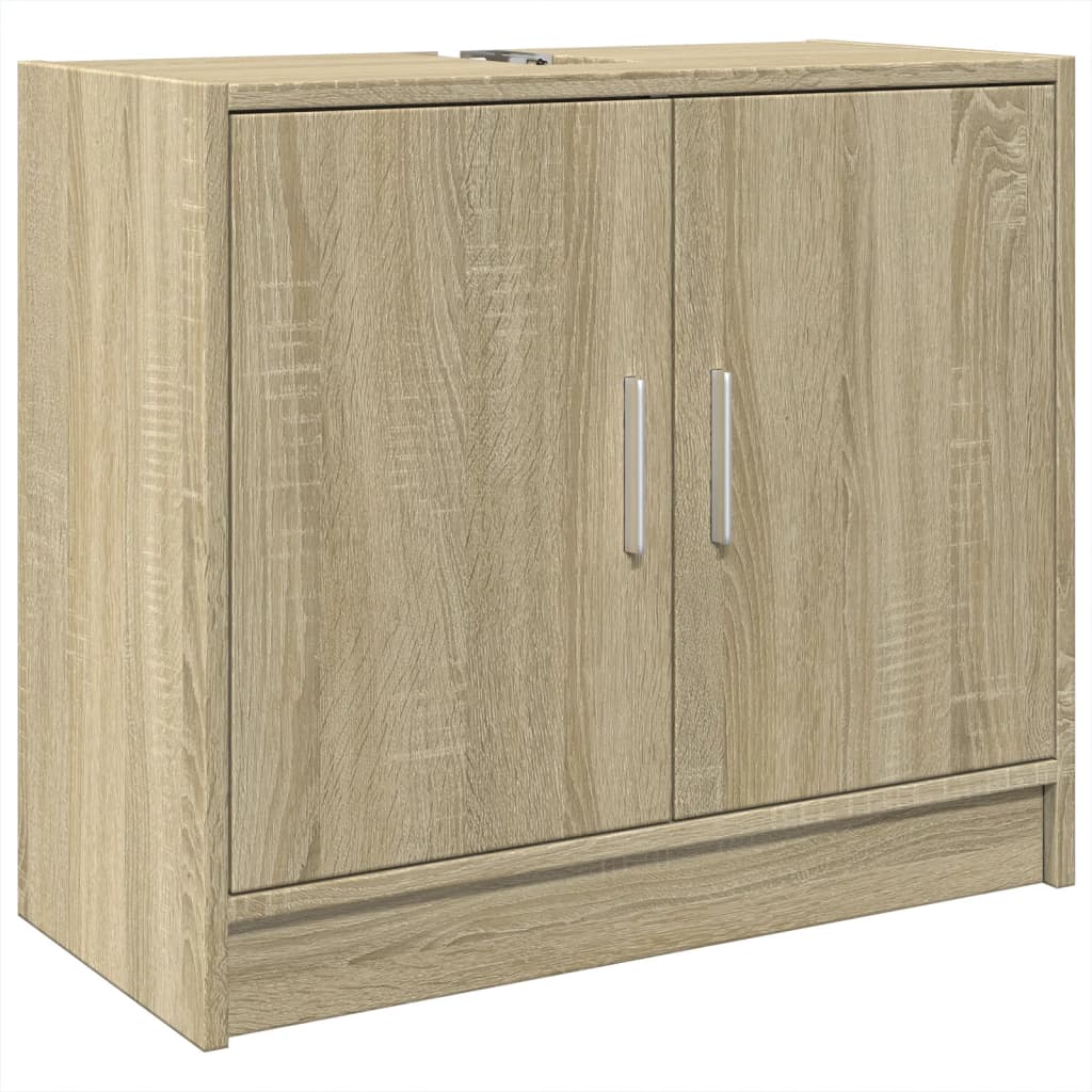 Meuble vasque chêne Sonoma 63x29x55 cm matériau bois