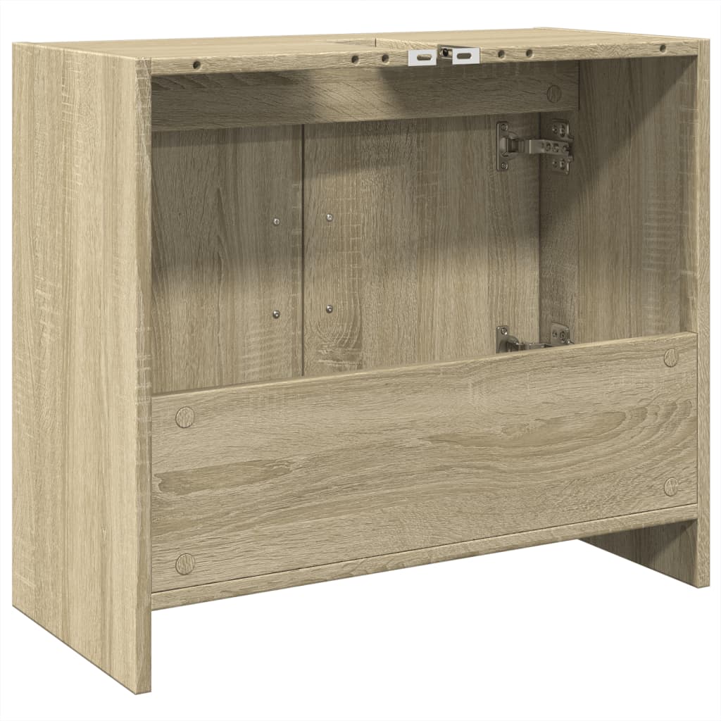 Meuble vasque chêne Sonoma 63x29x55 cm matériau bois