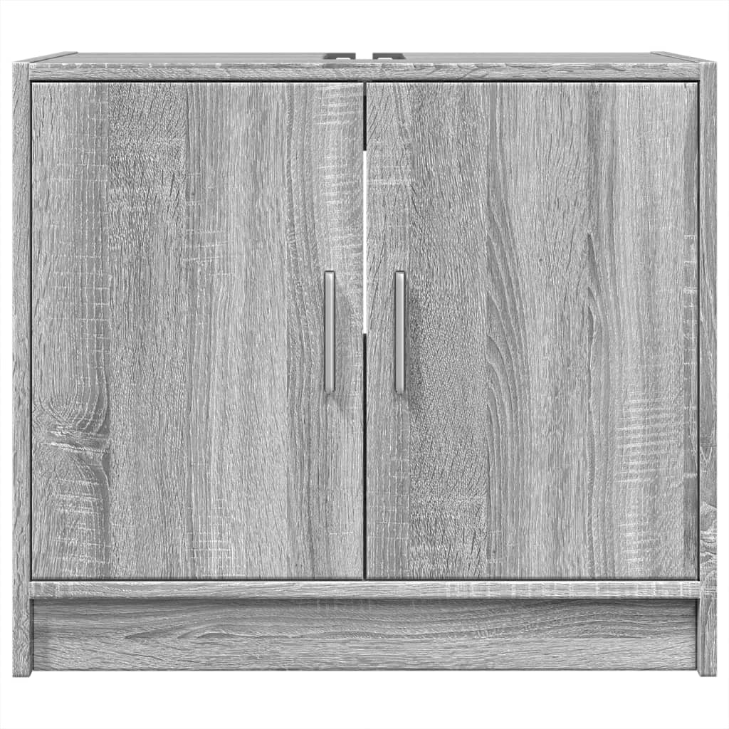 Meuble vasque Sonoma gris 63x29x55 cm en bois