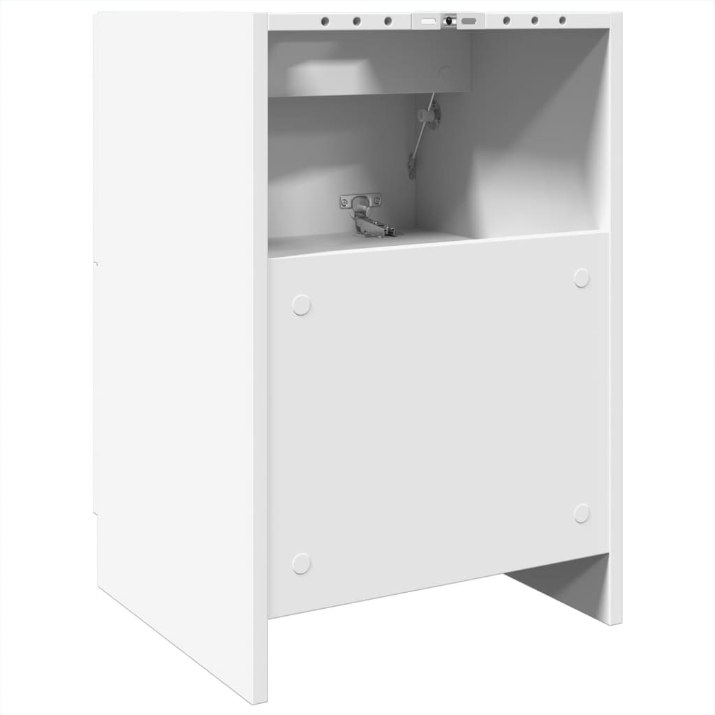 Meuble lavabo blanc 40x37x59 cm en bois