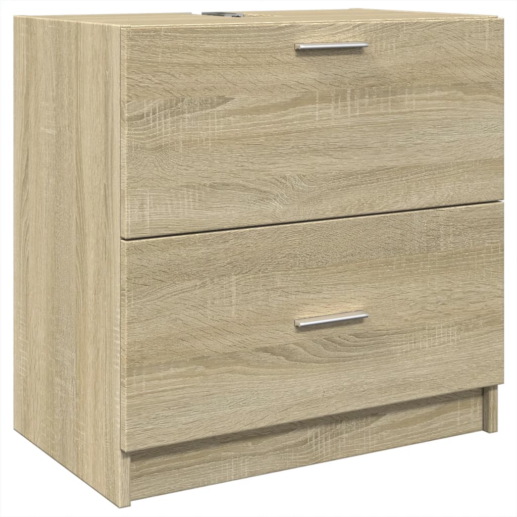 Meuble vasque en chêne Sonoma 59x37x59 cm en bois