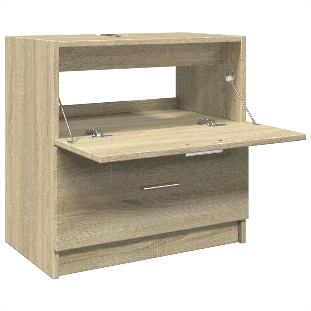 Meuble vasque en chêne Sonoma 59x37x59 cm en bois