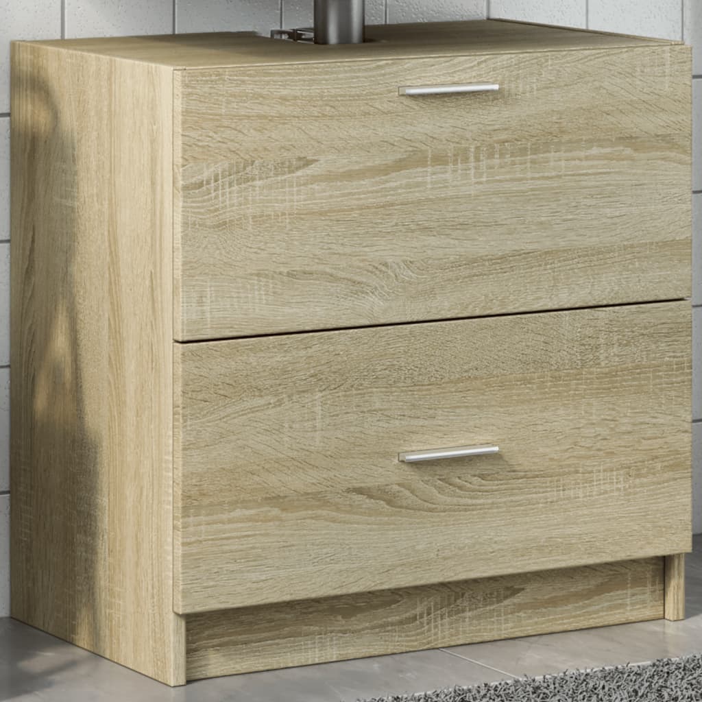 Meuble vasque en chêne Sonoma 59x37x59 cm en bois