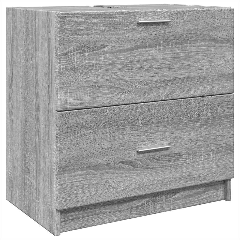 Meuble vasque Sonoma gris 59x37x59 cm en bois