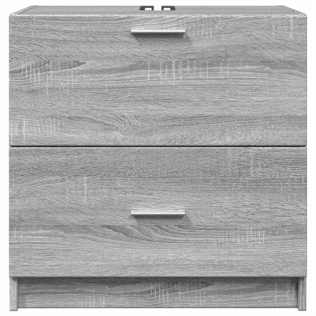 Meuble vasque Sonoma gris 59x37x59 cm en bois