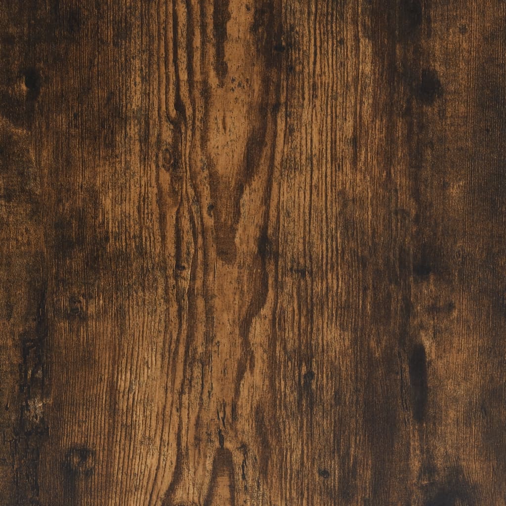 Meuble sous évier chêne fumé 78x37x59 cm en bois