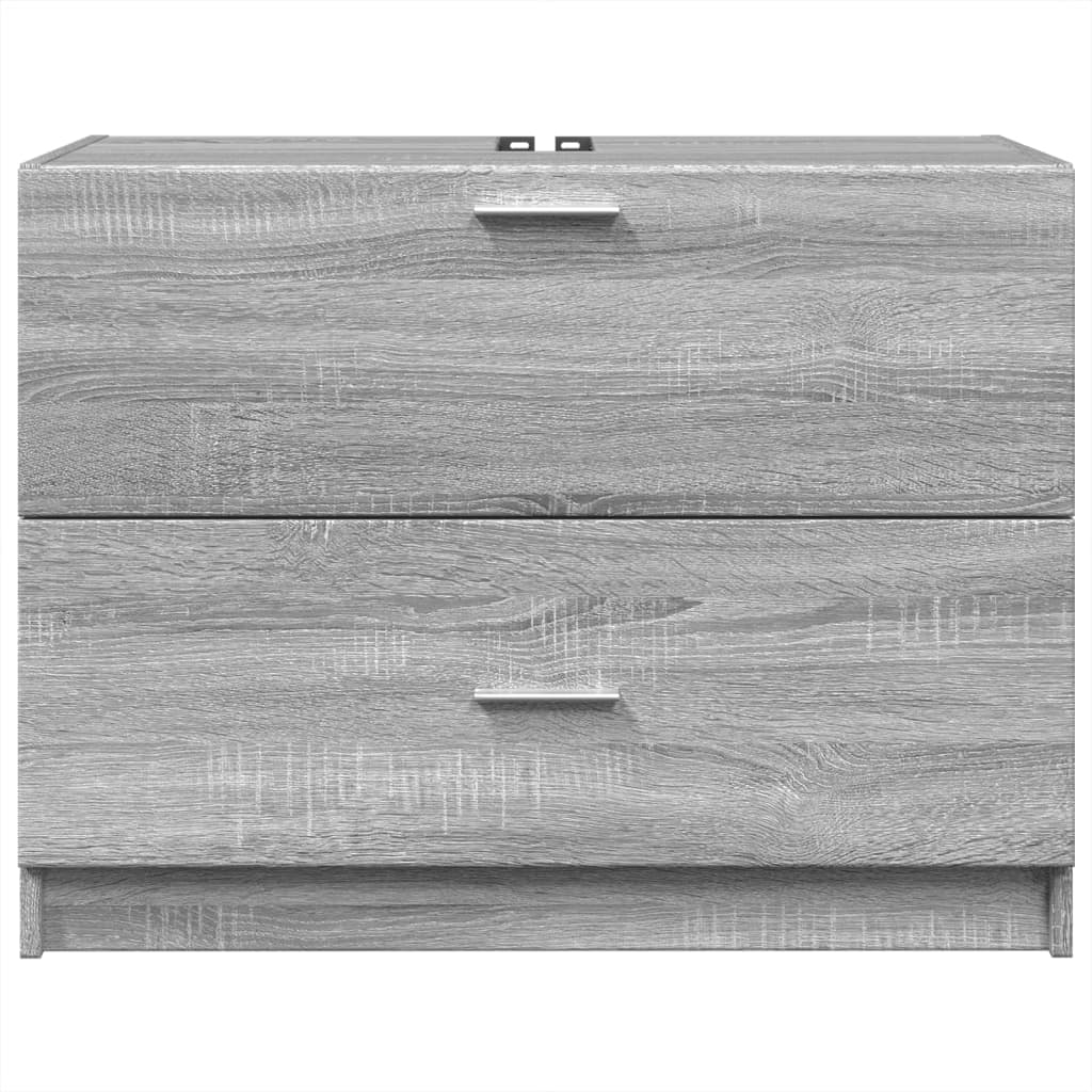 Meuble vasque Sonoma gris 78x37x59 cm en bois