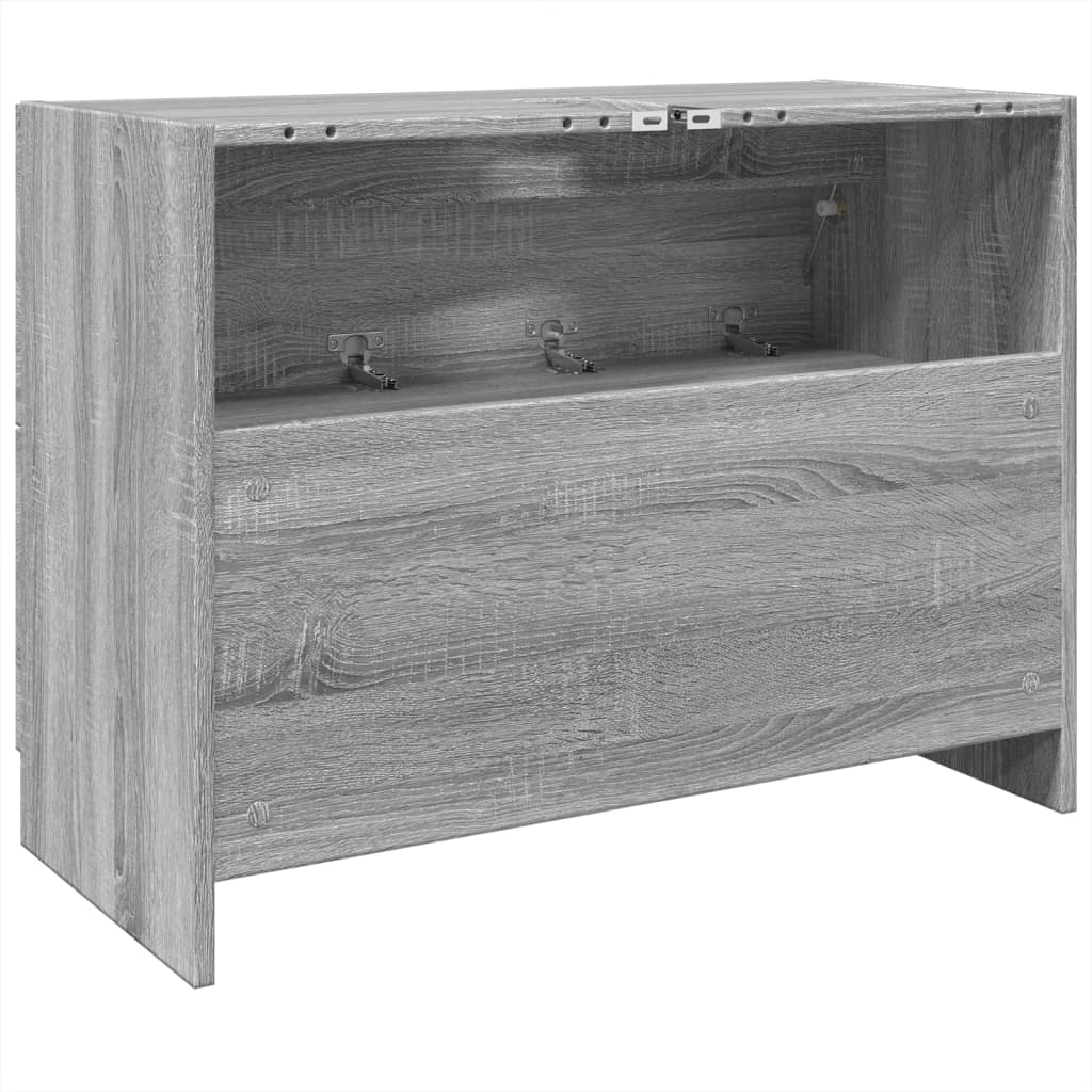 Meuble vasque Sonoma gris 78x37x59 cm en bois