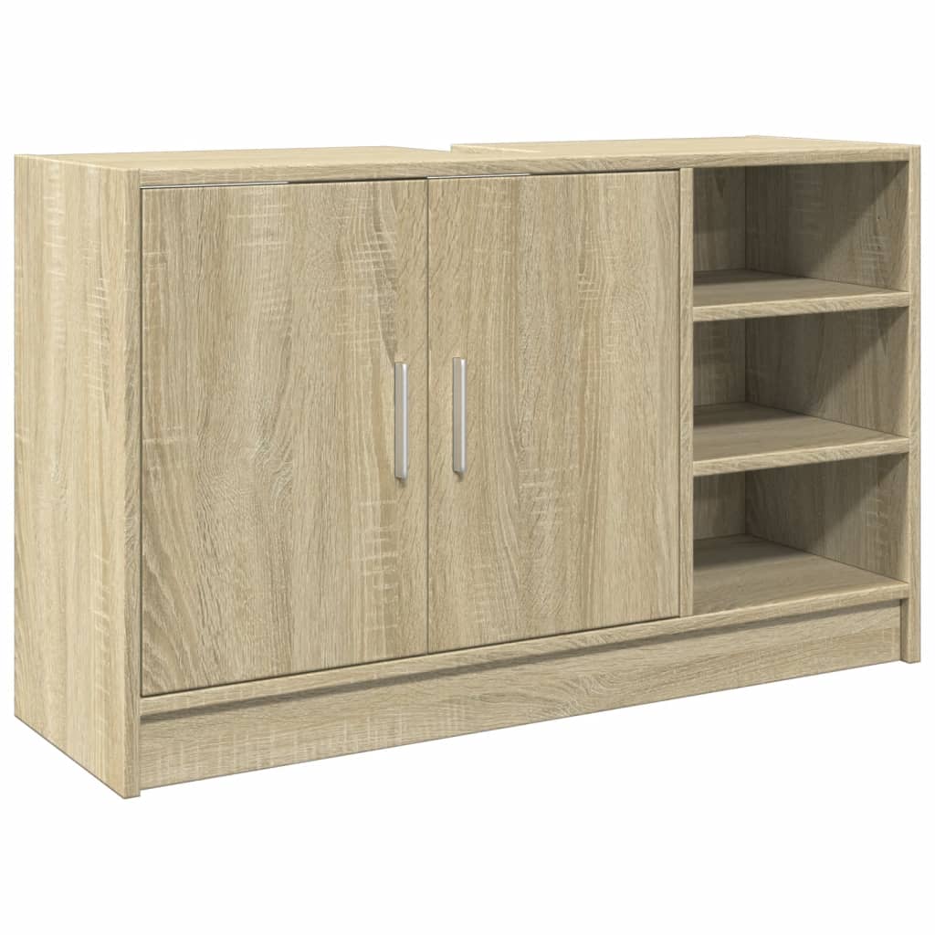 Meuble vasque chêne Sonoma 90x29x55 cm matériau bois