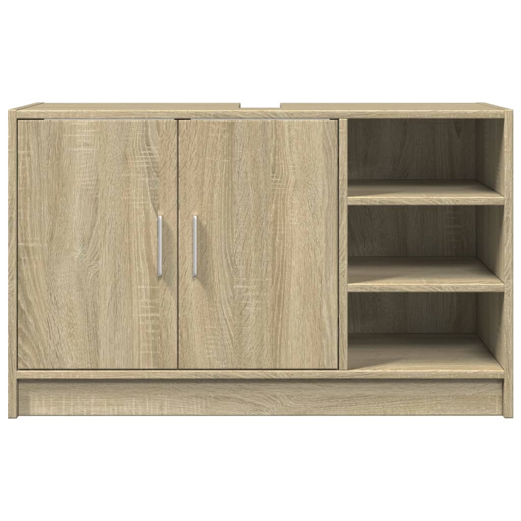 Meuble vasque chêne Sonoma 90x29x55 cm matériau bois