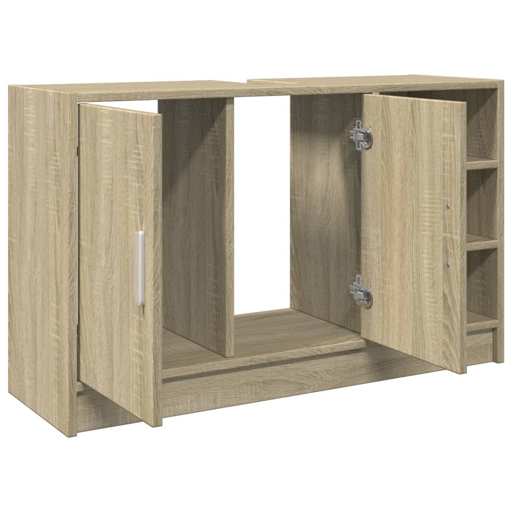 Meuble vasque chêne Sonoma 90x29x55 cm matériau bois