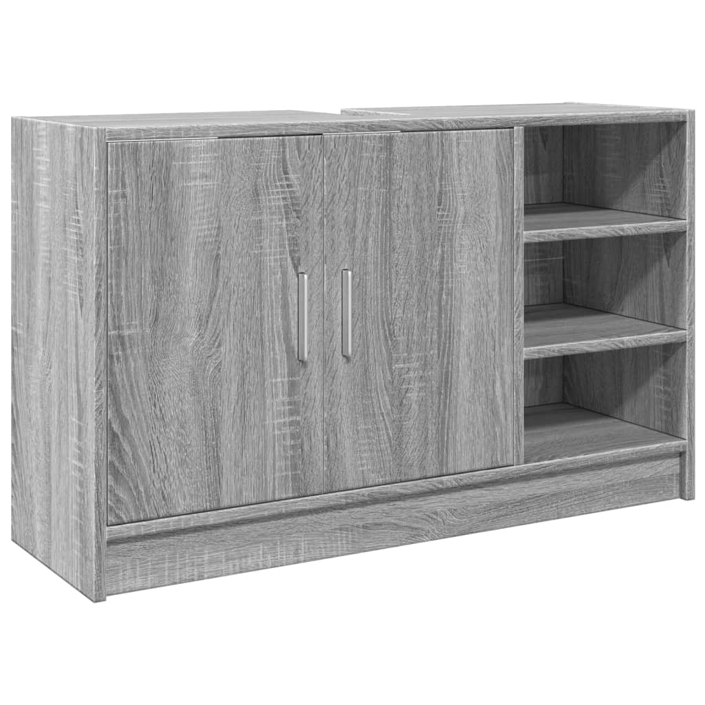 Meuble vasque Sonoma gris 90x29x55 cm en bois