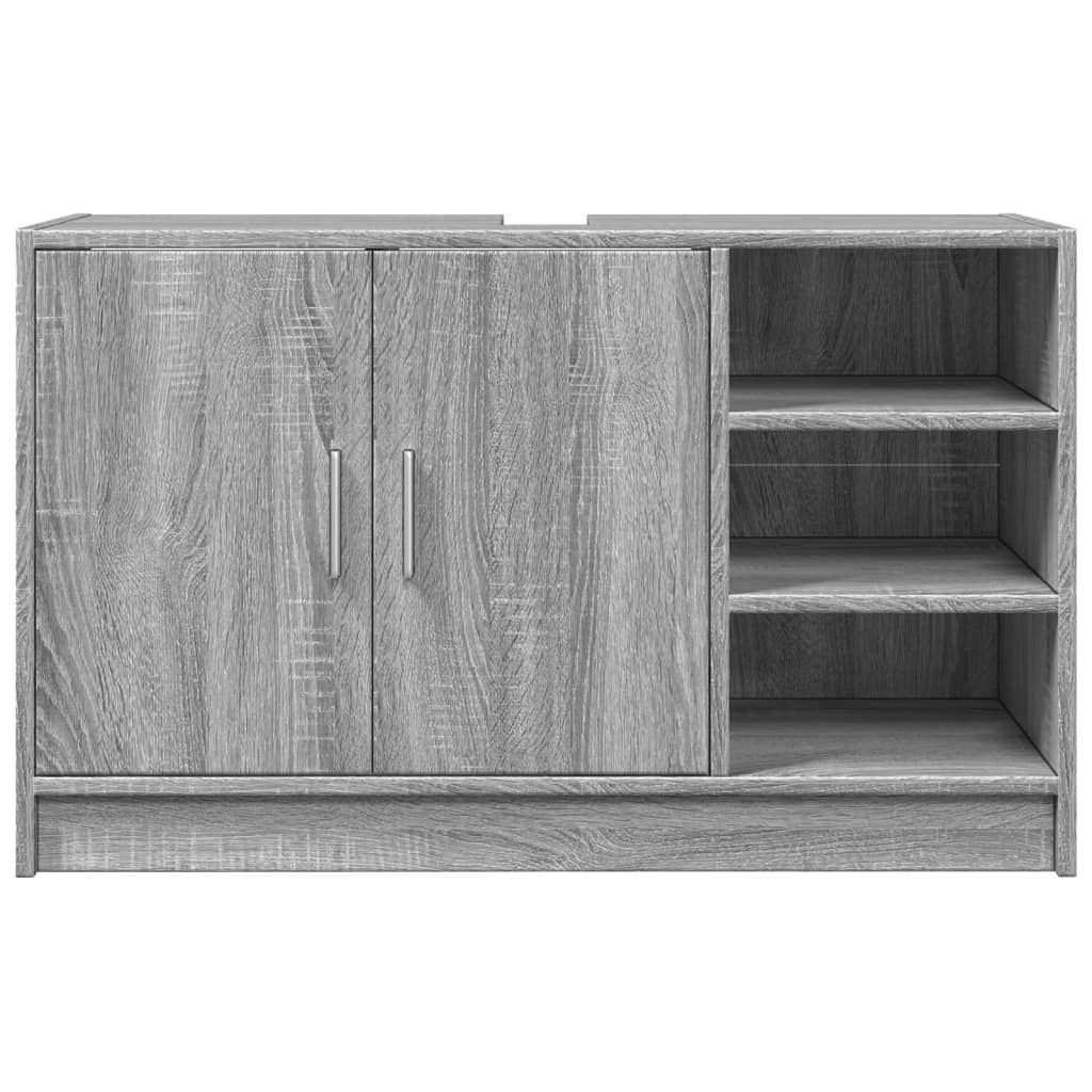 Meuble vasque Sonoma gris 90x29x55 cm en bois