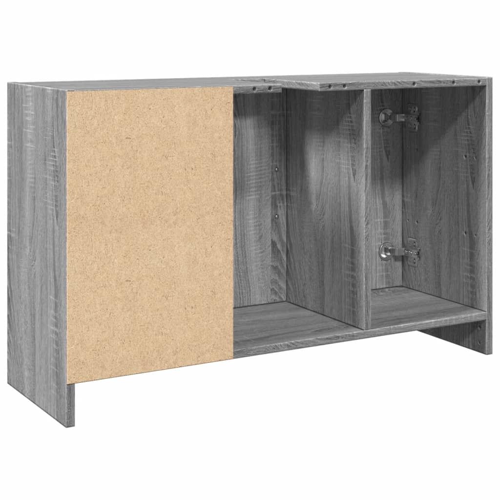 Meuble vasque Sonoma gris 90x29x55 cm en bois