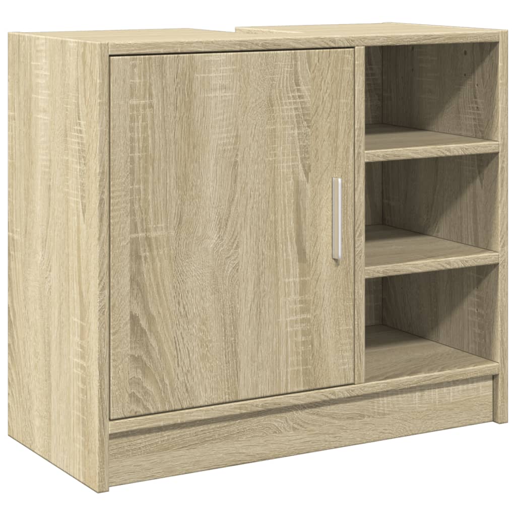 Meuble vasque chêne Sonoma 63x29x55 cm matériau bois