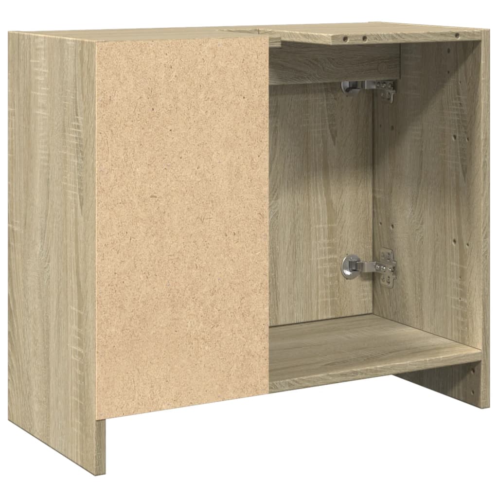 Meuble vasque chêne Sonoma 63x29x55 cm matériau bois