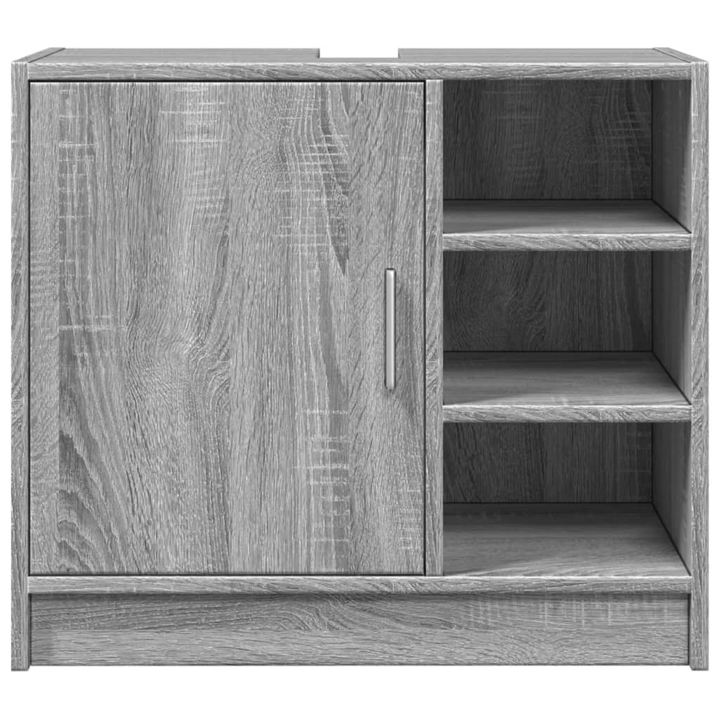 Meuble vasque gris Sonoma 63x29x55 cm en bois