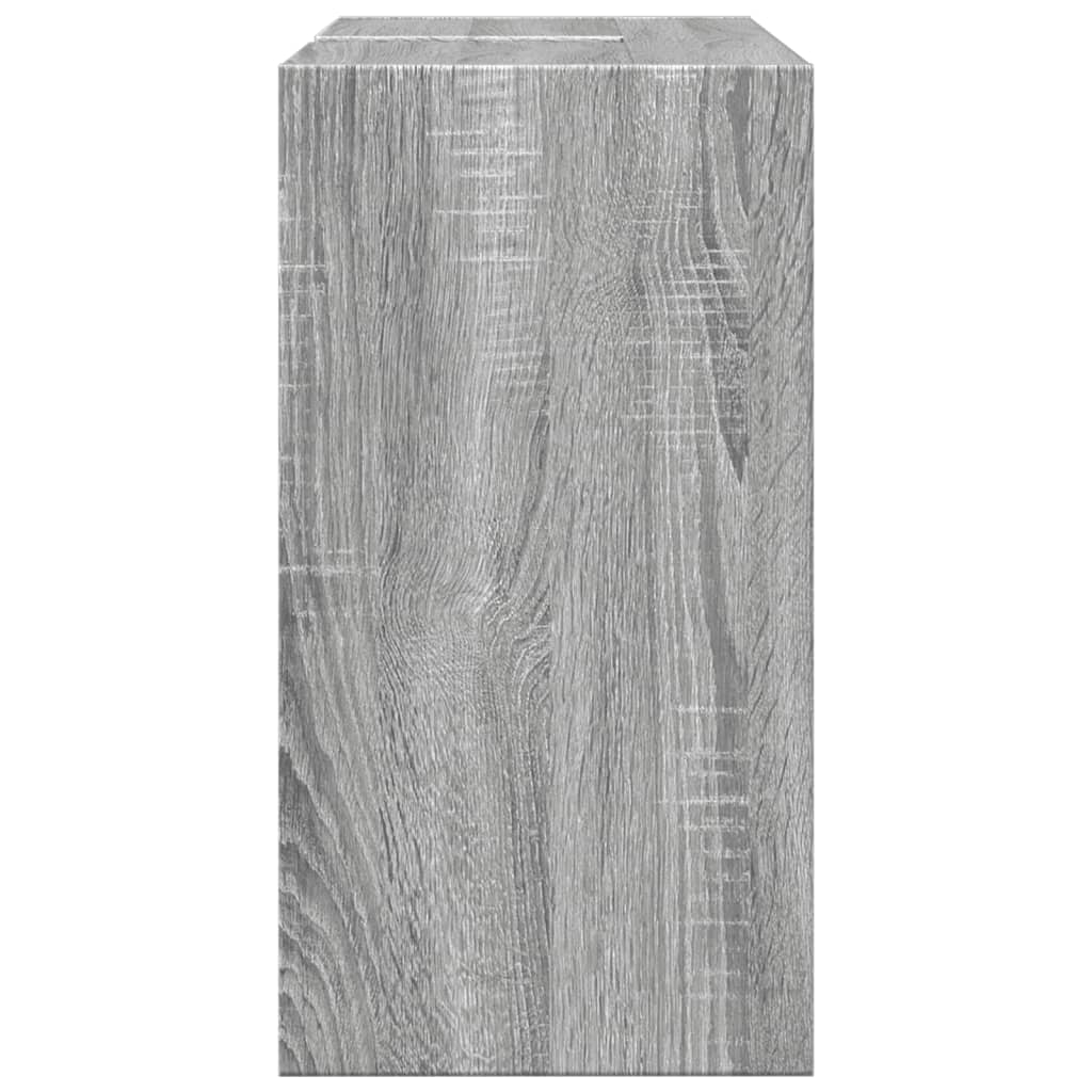 Meuble vasque gris Sonoma 63x29x55 cm en bois