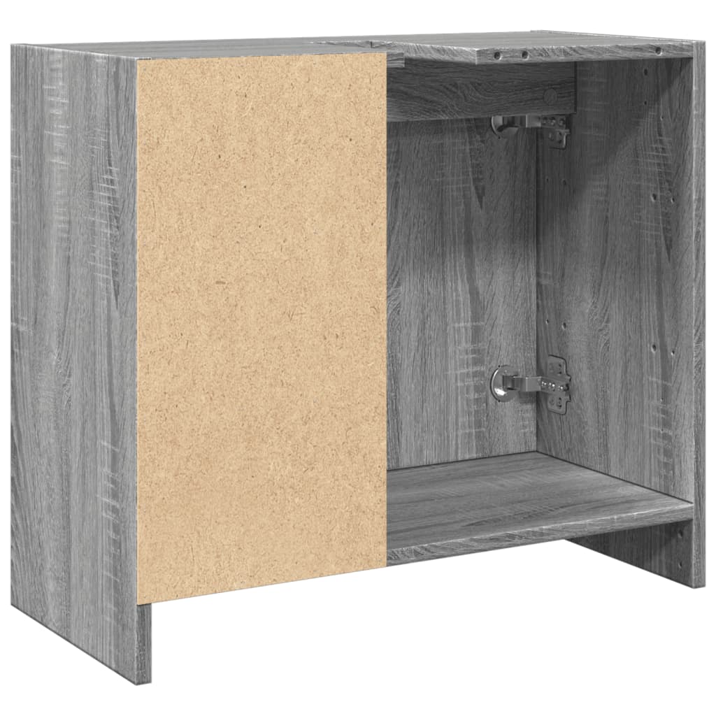 Meuble vasque gris Sonoma 63x29x55 cm en bois