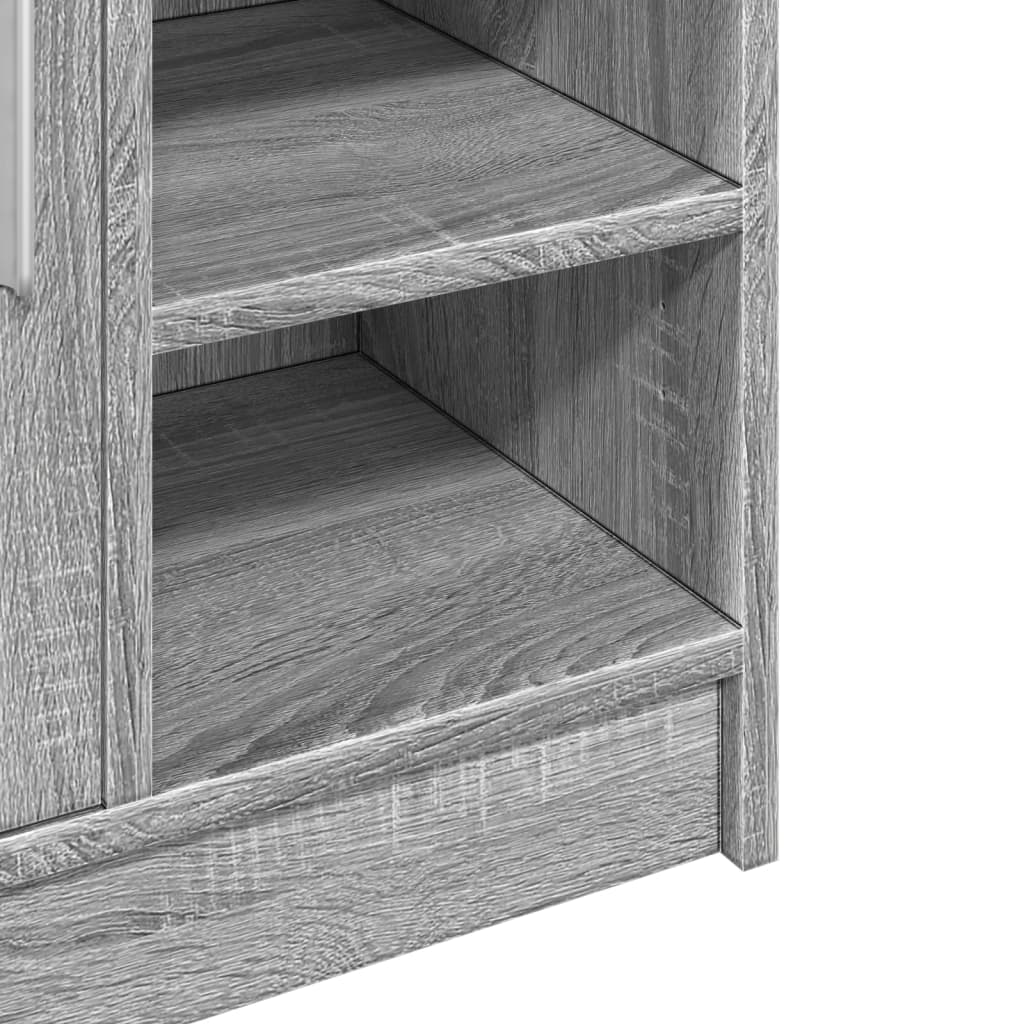 Meuble vasque gris Sonoma 63x29x55 cm en bois