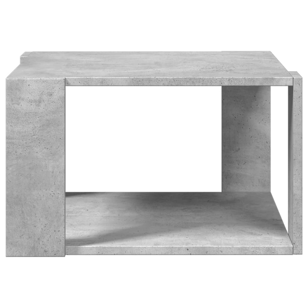 Table basse gris béton 51,5x51,5x30 cm en bois