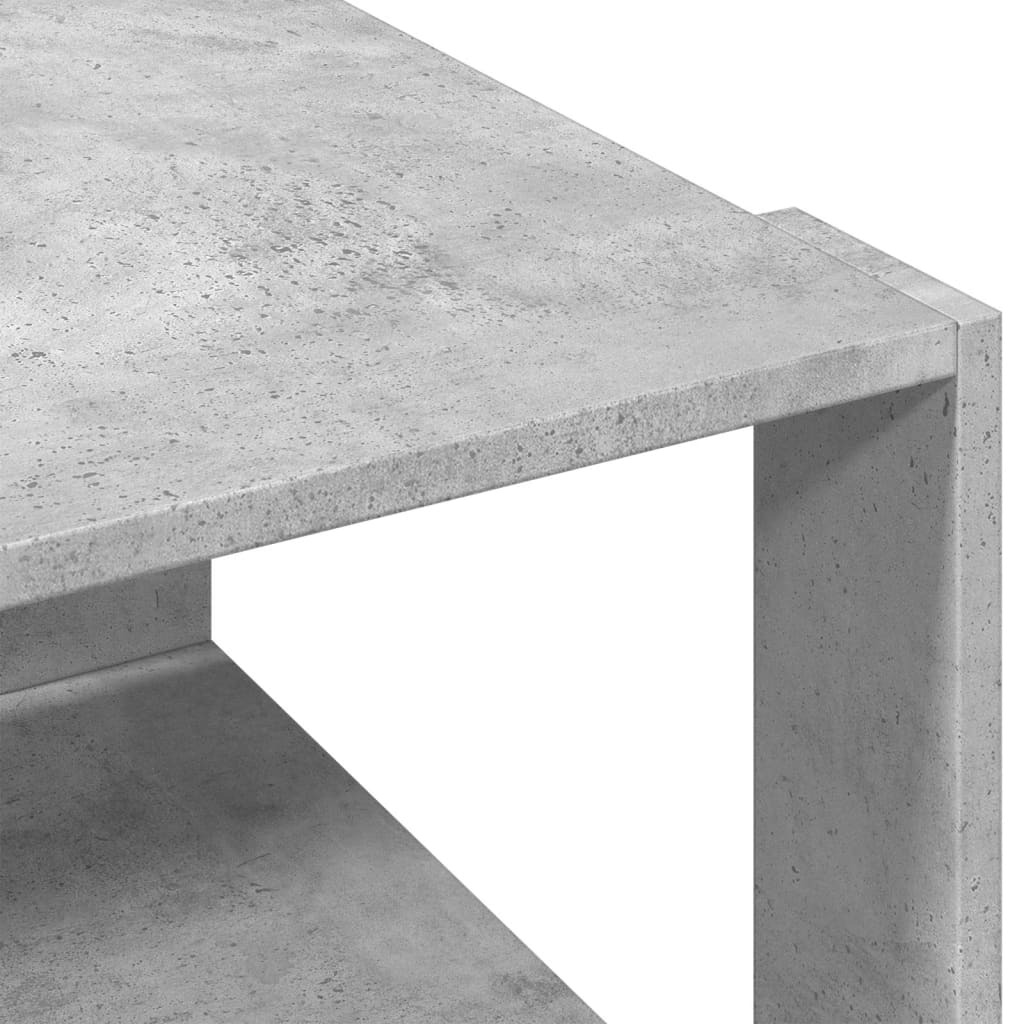 Table basse gris béton 51,5x51,5x30 cm en bois