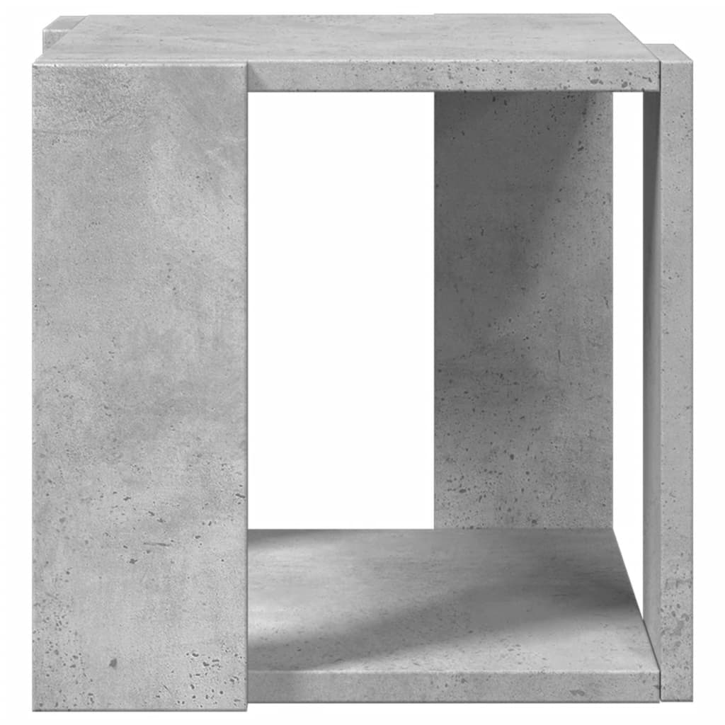 Table basse gris béton 32x32x30 cm en bois